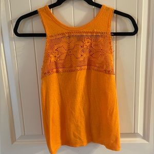 We the Free / Free People orange crochet tank
